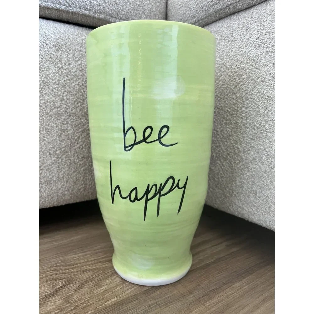 FINAL CLEARANCE Sandra Magsamen By Silvestri BEE HAPPY ceramic vase in box‎